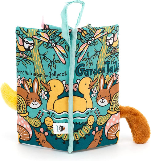 Jellycat Garden Tails Soft Fabric Book for Baby...