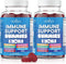 8 in 1 Immune Support Booster Supplement with Astragalus Root, Vitamin C and Zinc 50mg, Vitamin D 5000 IU, Turmeric Curcumin & Ginger, B6, Elderbe...