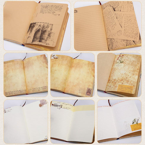 SallyFashion Vintage European Diary, Executive Notebook Hardcover Journal Retro Style Flower Theme for Women Girls Travel Office...