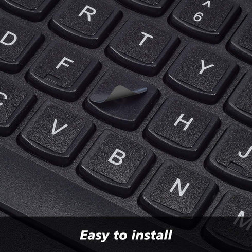 3PCS Universal English Keyboard Letter Stickers, Replacement English Keyboard Stickers with Black Background and White Lettering for PC Computer L...