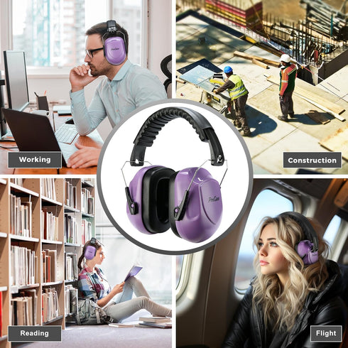 ProCase Noise Reduction Safety Ear Muffs, Hearing Protection Earmuffs, NRR 28dB Noise Sound Protection Headphones for Shooting Gun Range Mowing Co...