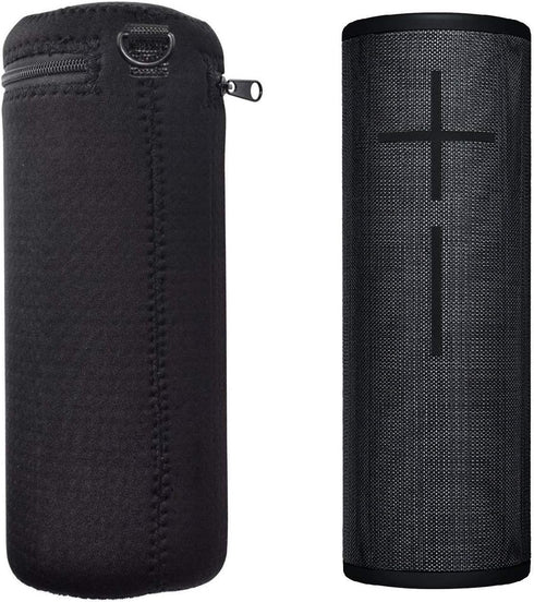 Black Color Soft Neoprene Carrying Case Portable Protection Travel Sleeve Cover Pouch Bags for Ultimate Ears MEGABOOM 3 Portable Bluetooth Wireles...