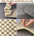 Anti Slip Shower Mat, Soft Textured Bath Mat, Easy Drain Non Slip Comfort Bathtub Mats, Quick Drying PVC Loofah Bathroom Mats, Phthalate Free (15....