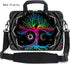 AMARY 13" 13.3" laptop sleeve chromebook case adjustable shoulder strap with handle accessory pocket (Colorful Tree)...