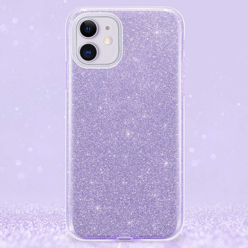 MILPROX Case Compatible for iPhone 11, Bling Sparkly Glitter Luxury Shiny Sparker Shell, Protective 3 Layer Hybrid Anti-Slick Slim Soft Cover for ...