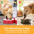 Noa Store Pet Food and Water Dispenser - 2 Removable Bowls - Gravity-Fed Drinking System for Cats and Dogs - 12x7x8 inches - Easy-to-Clean Feeder ...