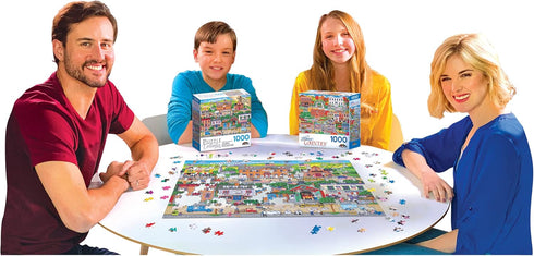 RoseArt - Puzzle Collector - Hometown Heroes - 1000 Piece Jigsaw Puzzle for Adults...