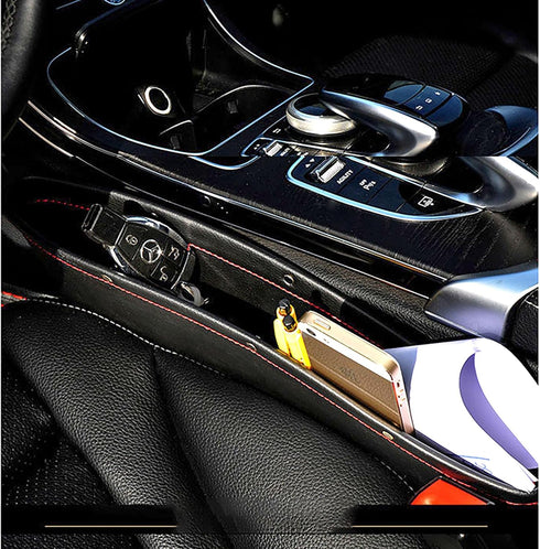 YIKANGHENG 1 Pack Car Seat Gap Storage Black Convenient Storage Inside the Car, Keeping the Interior Clean and Tidy (Black)...