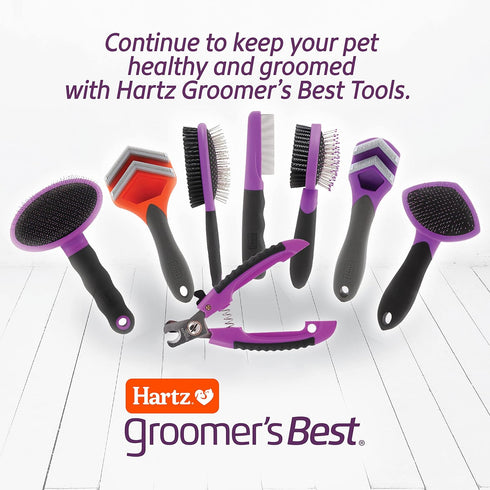 Hartz Groomer's Best Fur Fetcher De-Shedder Dog Brush,Black...