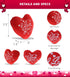 DolliBu I Love You Red Plush Heart Small Cushion Size: 3 inch - Valentine Stuffed Mini Plush Symbol Figure Accessories Decoration Ornament Proposa...