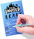 Yangmics Direct 30 Pack Gaming Party Invitations with Envelops - Video Game Invitations for Kids Boys - Video Game Party Supplies...