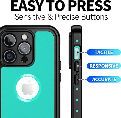 BEASTEK Waterproof iPhone 14 Pro Max Case Shockproof Dustproof IP68 Underwater, NRE Series with Built-in Screen Protector Full Body Anti-Scratch C...