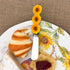 Supreme Housewares Sunflower Cheese Spreaders, Hand-Painted Resin Handles with Stainless Steel Blades for Spreading Cream Cheese, Butter, Jam, or ...