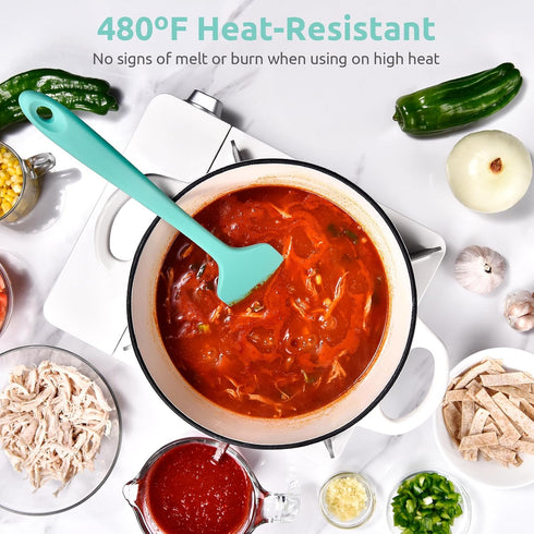 14in Extra Long Silicone Spatula: U-Taste 480ºF Heat Resistant Flexible Baking Mixer Scraper, Large Rubber Mixing Stirring Scraping Seamless Kitch...