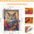 MOGTAA Owl Diamond Art Painting Kits for Adults, Full Drill Flowers Diamond Painting Kits for Beginners, DIY 5D Diamond Dots Kits Animal Gem Craft...