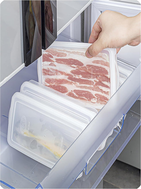 2 Pack-Bacon Keeper, Deli Meat Saver Cheese Cold Cuts Plastic Food Storage Containers with lids for Refrigerators,Lunch Box Christmas Cookie Holde...