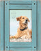 Prinz Homestead 5 x 7 Blue Distressed Wood Frame, Coastal Decor Hand-Distressed Wood Rustic Picture Frame, Two-Way Easel, Can Be Wall-Mounted, 8.2...