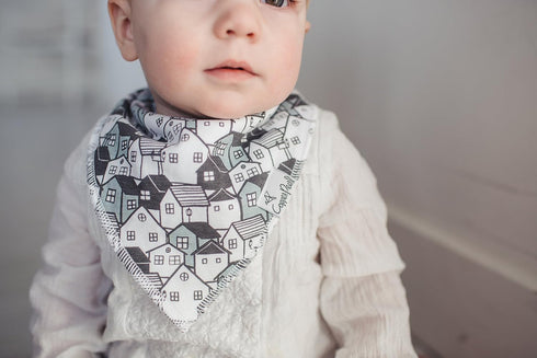 Copper Pearl Baby Bandana Drool Bibs for Drooling and Teething 4 Pack Gift Set “Urban Set...