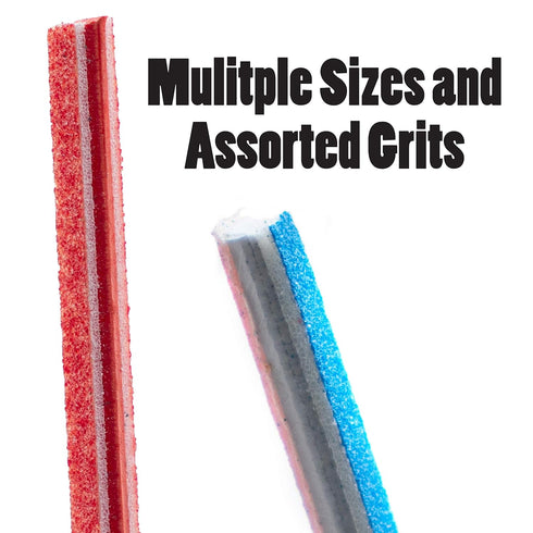 Keystone 100 Sanding Twigs or Sticks Ideal for Woodworking Hobby Arts Crafts Models Mixed Grits and Lengths Cushioned Abrasive (5 Pack)...
