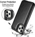 HianDier for iPhone 11 Pro Case with Card Holder Wallet Case for Women Men with Magnetic Closure Shockproof Cover for iPhone 11 Pro Phone Case-Bla...
