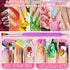 Audab B7000 Jewelry Adhesive Glue with Rhinestones for Crafts, 2100Pcs Flat Back Gems Crystal Rhinestones with Tweezer Dotting Tools Clear Glue fo...