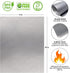 Oven Liners for Bottom of Oven Silver (2-Pack) Bundled with Oven Rack Shields (2-Pack) - Large Oven Mat for Bottom of Oven (17"x 25") and 14" Sili...