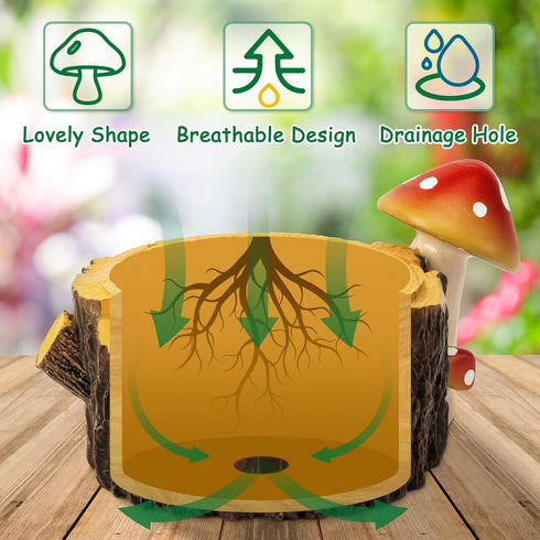 Owl Succulent Planters Flower Plant Pots for Plants with Drainage Hole?Planter Pots for Indoor Plants/Succulent/Cactus,Indoor Planter for Home Off...