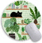 Cat Mouse Pad, Cute Small Mouse Pads for Desk, Round Travel Mousepad for Wireless Mouse Gaming Work Laptop, Plant Leave Mini Computer Mouse Mat, H...