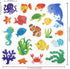 20 Pieces Sea Animals Thick Gel Clings Ocean Window Gel Clings Decals Stickers for Toddlers Kids Adults Home Airplane Classroom Nursery Sea Animal...