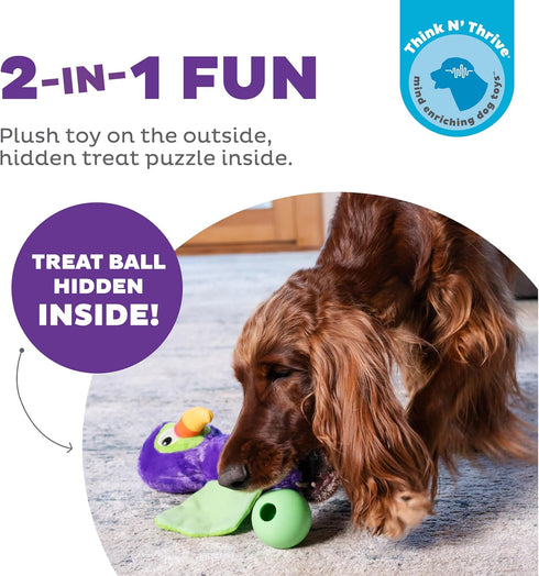 Outward Hound Nina Ottosson Hide-Ablez Interactive Plush Dog Puzzle with Treat Ball Dog Enrichment Toys, Plush, Toucan, Multicolored...