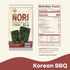 KIMNORI Seasoned Seaweed Snacks Sheets – Organic Korean BBQ Flavor 24 Individual Packs, Roasted Crispy Premium, 100% Natural Laver, Kim Nori 4g 0....