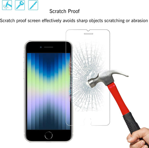Ailun Screen Protector for iPhone SE 2020/2022 2Pack 0.33mm 4.7 Inch Tempered Glass Case Friendly iPhone SE 2nd/3rd Generation......