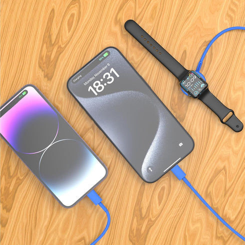Apple Watch Charger Cable, USB C Magnetic Watch Charging Cable, 3 in 1 Apple iWatch Charging Cable 6 FT, Compatible with Apple Watch Series 9/8/7/...