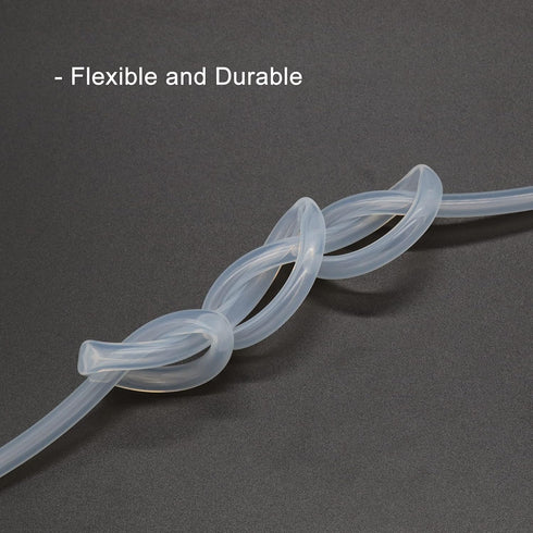 Silicone Tubing, 6mm ID x 9mm OD, 3.3ft (1m) Length, Flexible Silicone Rubber Tube Water Air Hose Pipe for Pump Transfer Transparent...