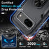 for Google Pixel 8a Case with Screen Protector + Camera Lens Protector,Heavy Duty Shockproof Full Body Protective Cover Built in Rotatable Metal R...