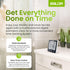 BALDR Digital Shower Clock with Timer - Black - Water-Resistant Shower Timer, Countdown Timer Clock with Temperature and Humidity, Digital Clock f...