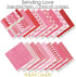 Pattern Paper Pack - Sending Love - Scrapbook Premium Specialty Paper Single-Sided 12"x12" Collection Includes 16 Sheets - by Miss Kate Cuttables...