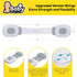 Baby Proofing Cabinet Locks – 6 Child Safety Latches with 2 Extra 3M Adhesives - Adjustable & Open from Both Sides - Door Latches for Drawers, Cup...