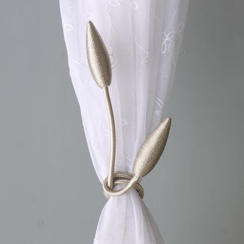 Valea Home 2 Pieces Curtain Tiebacks Clips Creative Window Drape Twist Tie Backs European Style Custom Made Curtain Holders Decorative Draperies H...