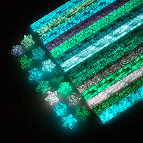 Origami Stars Papers Package DIY Paper, 600 Sheets - 20 Colors (Glows in the Dark)...