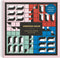 Galison Jonathan Adler Arcade Classic Bandana Game from Galison - Featuring Chic Printed Cotton Bandana Game Board, Includes 16 Wooden Game Pieces...
