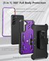 for Samsung Galaxy S22-Plus Case: ShockProof Durable S22+ Cell Phone Cover with Built-in Kickstand | TPU Bumper Textured | Full-Body Protective Ru...