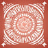 Mudcloth Mandala Stencil, 12.5 x 12.5 inch (L) - Tile Size Reusable African Wall Floor Furniture Stencils for Painting Template...