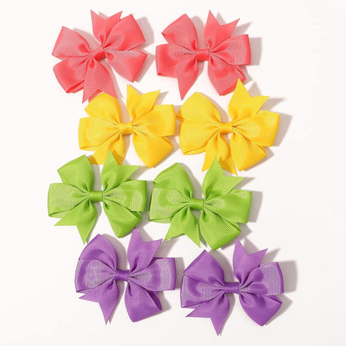 40PCS 3 Inch Hair Bows for Girls Grosgrain Ribbon Toddler Hair Accessories with Alligator Clip Bow for Toddler Girls Baby Kids Teens In Pairs...