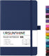 Ruled Notebook/Journal - Classic Lined Journal/Notebook, 5.3'' x 8.26'', Hardcover with Thick Paper, Banded + Pen Holder +Inner Pocket - Dark Blue...