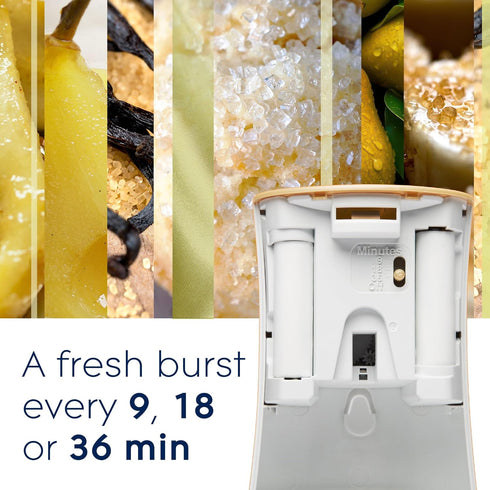 Glade Automatic Spray Refill, Air Freshener for Home and Bathroom, Sparkling Pear, Limited Edition Scent, 6.2 Oz...