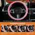 Diamond Steering Wheel Cover? 14.5-15 Inch Car Steering Wheel Cover with Bling Crystal Rhinestone,Delicate and Anti-Slip Sparkly Sedan Steering Wh...