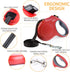 Fida Retractable Dog Leash with Dispenser and Poop Bags, 16 ft Pet Walking Leash for Medium Dog or Cat up to 44 lbs, Anti-Slip Handle, Tangle Free...