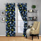 Elegant Homes Design Multicolors Kids Room Window Curtain Treatment Drapes 2 Piece Set with Grommets (Dinosaur Blue)...
