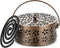 Portable Iron Mosquito Coil Holder with Handle Round Heat-Resistant Incense Holder (Bronze)...